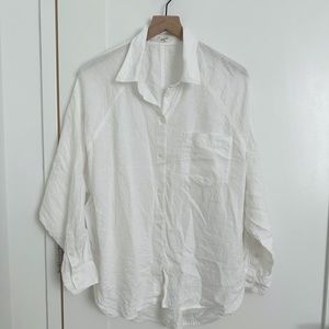 Aritzia Wilfred Free // Relaxed Linen Shirt